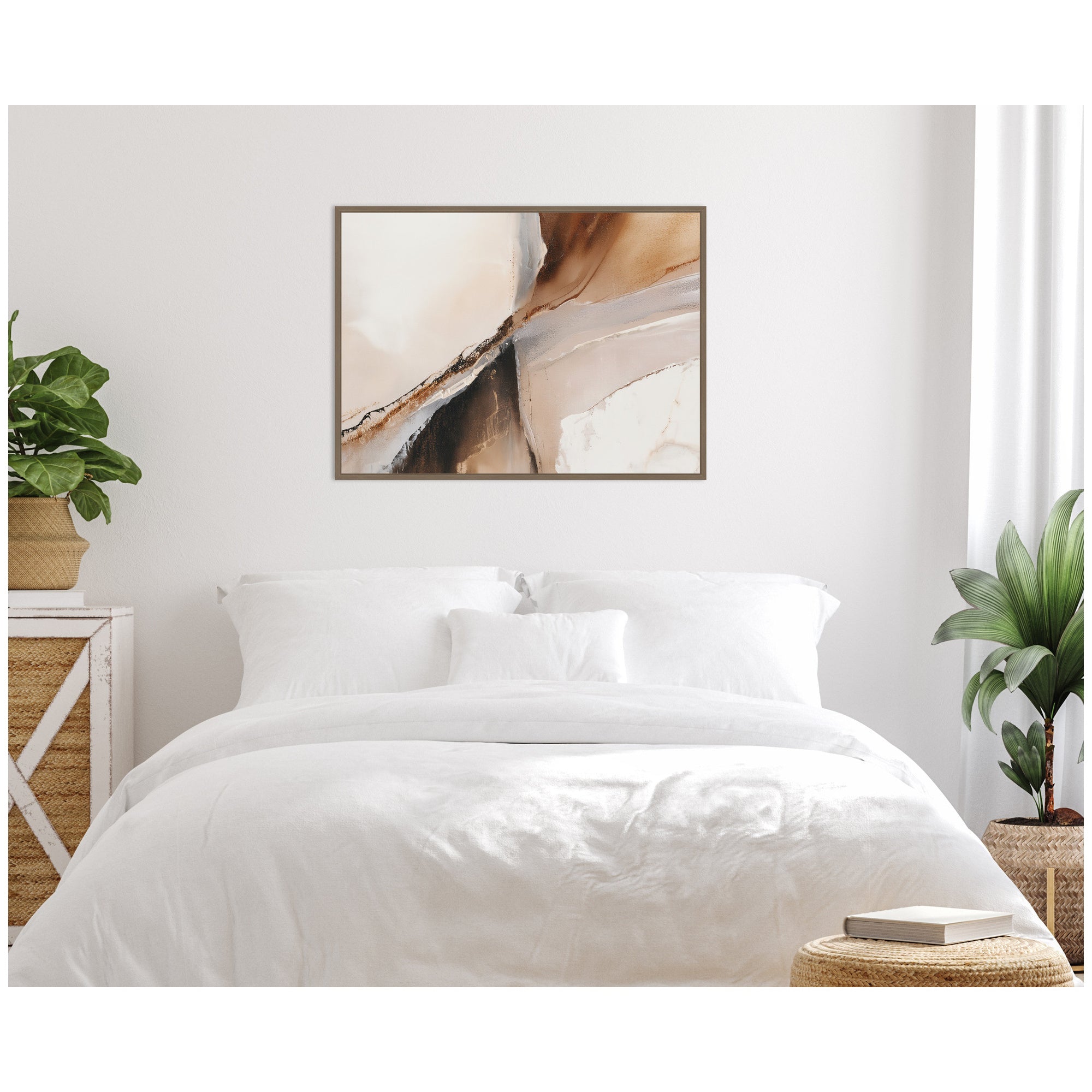 Earthen Form Framed Canvas
