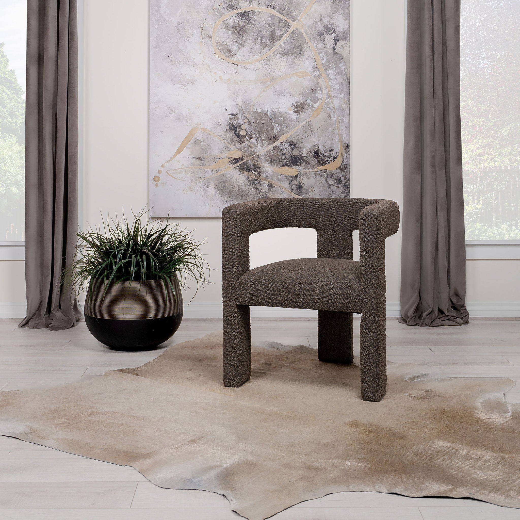 Bouclé Arch Chair (Single)