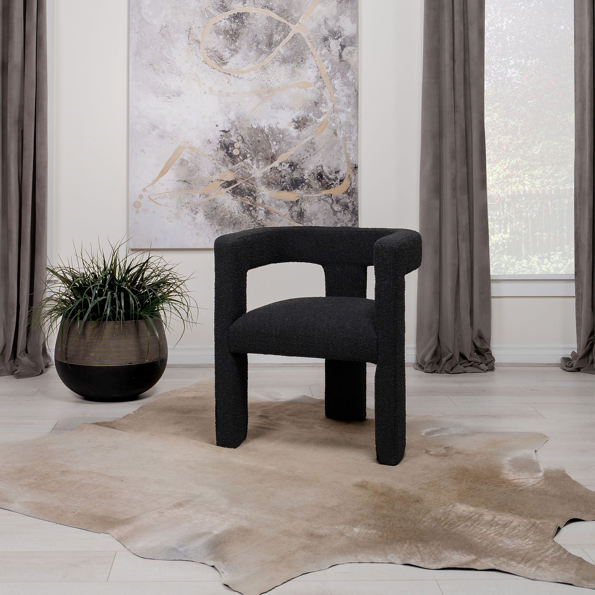 Bouclé Arch Chair (Single)