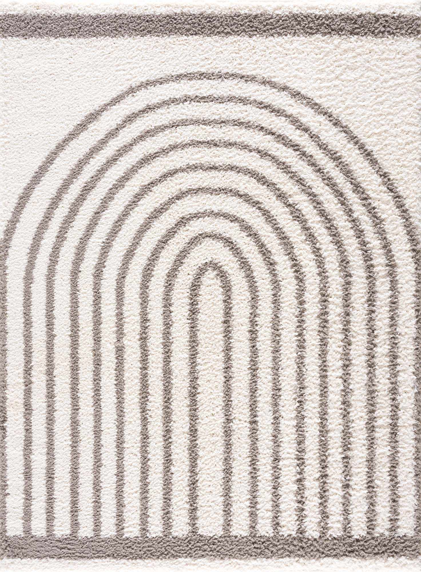 Contour Stripe Shag Area Rug