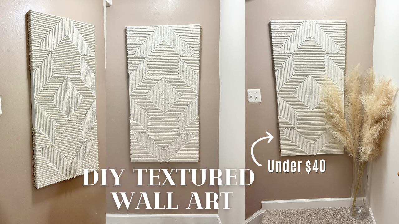 Load video: DIY Textured Wall Art