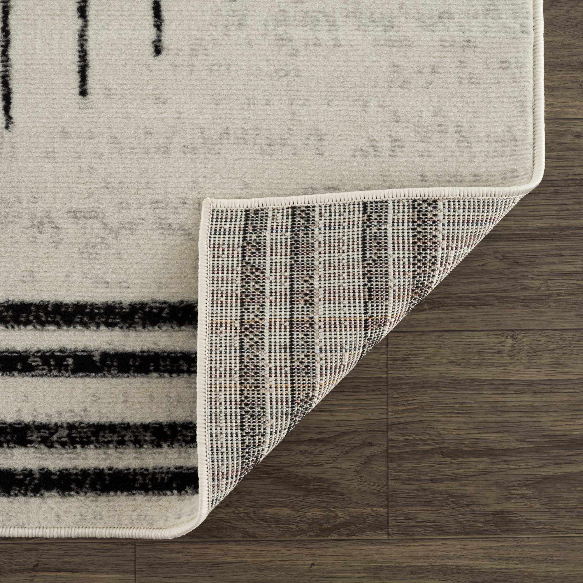 Horizontal Line Rug Axis Line Area Rug | Modern Black Linework Rug – Brittany Christina Home