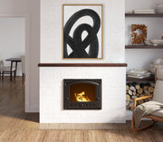 Noir Gesture Framed Canvas