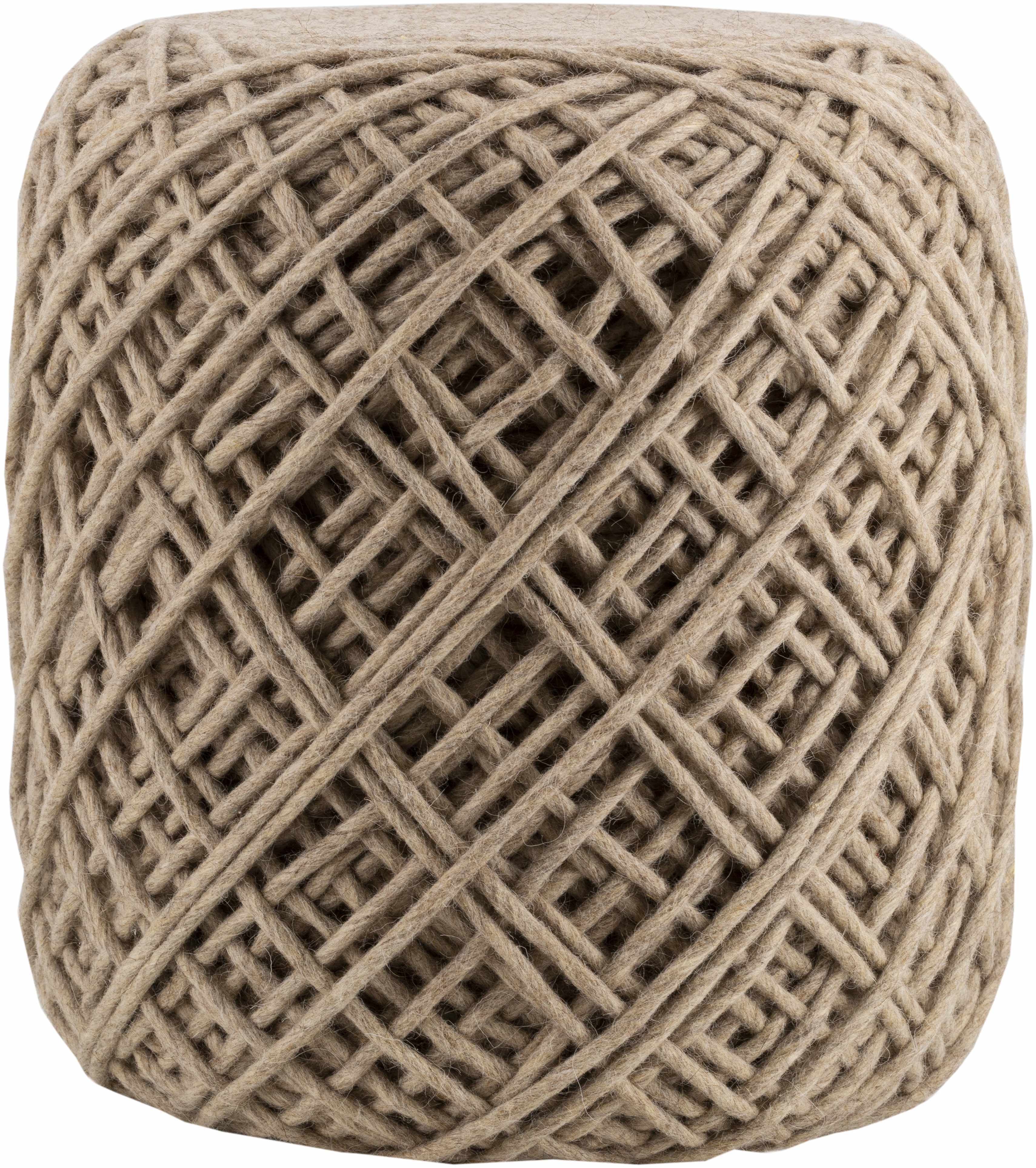 Interwoven Sculpture Ottoman: Sand Edition