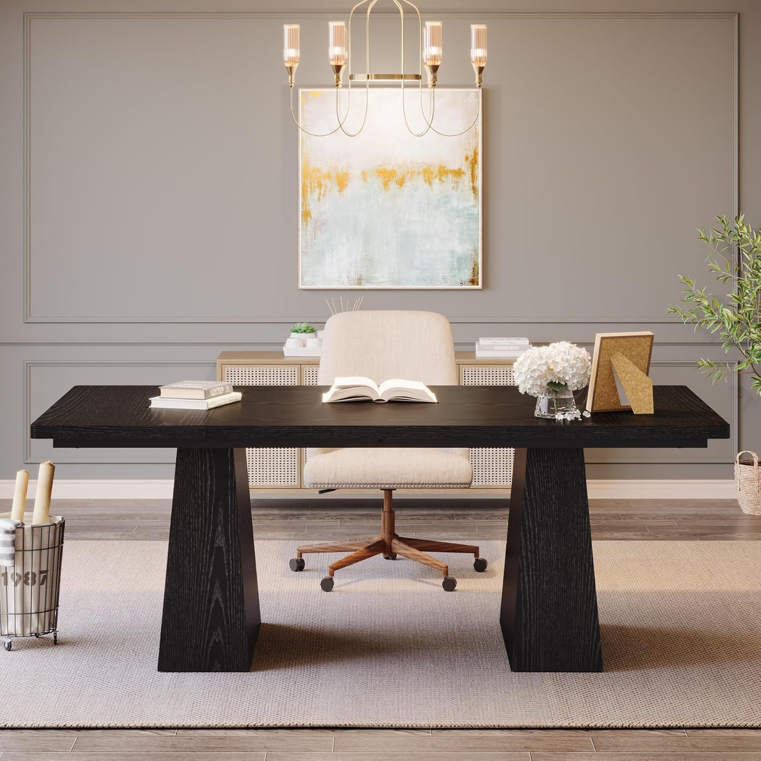 Noir Executive Desk