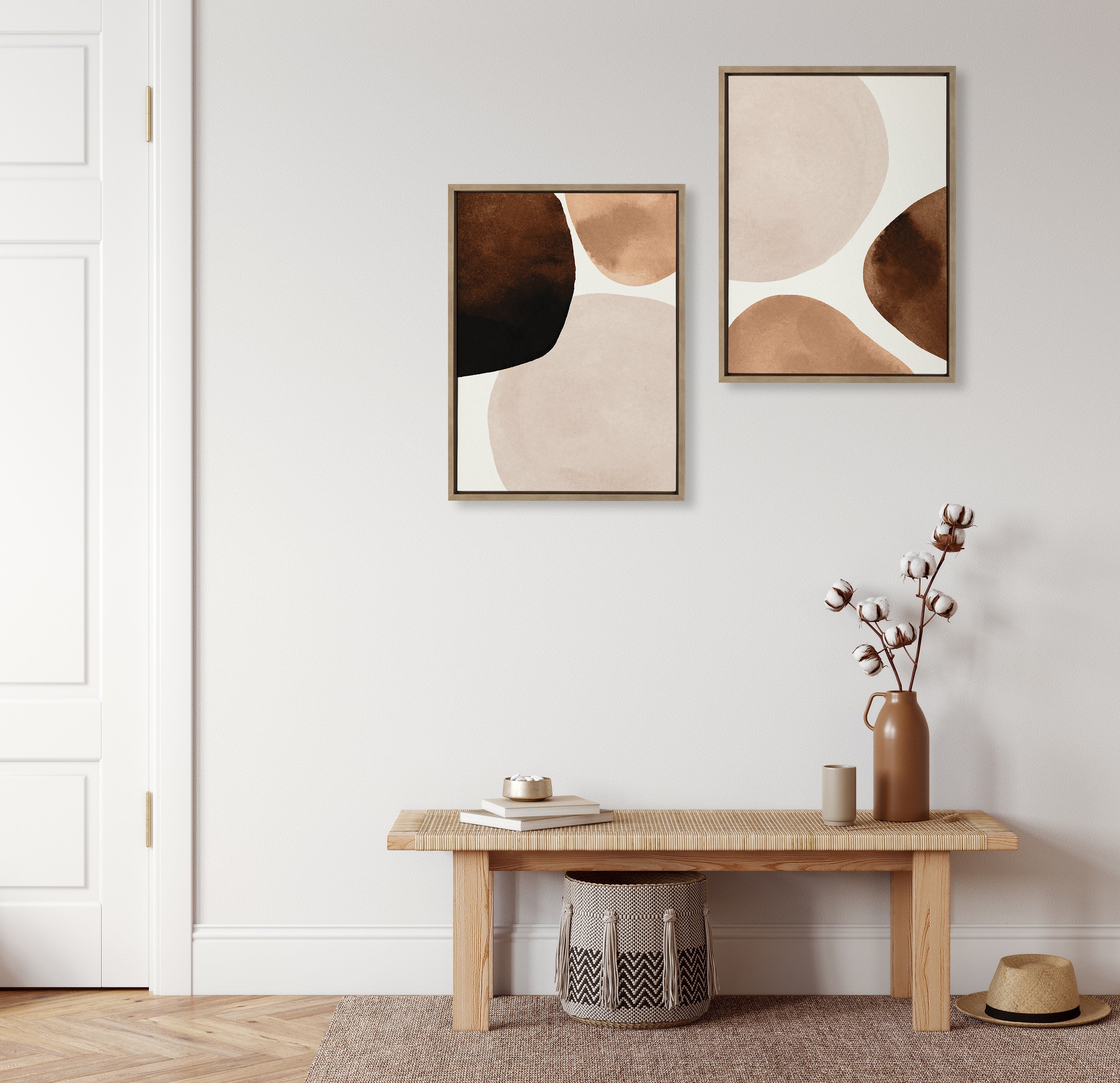 Dialogue I & II Framed Canvas Set