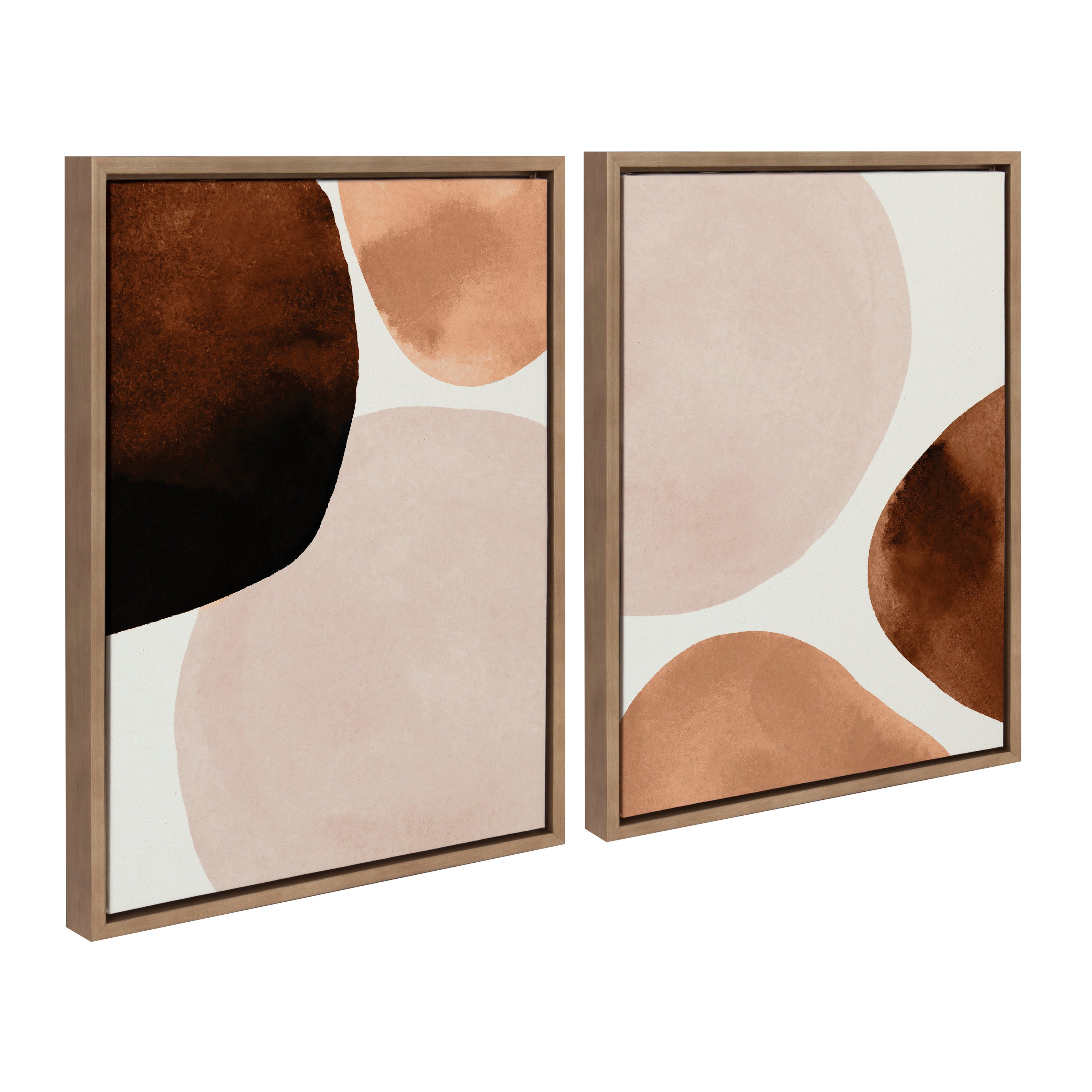 Dialogue I & II Framed Canvas Set