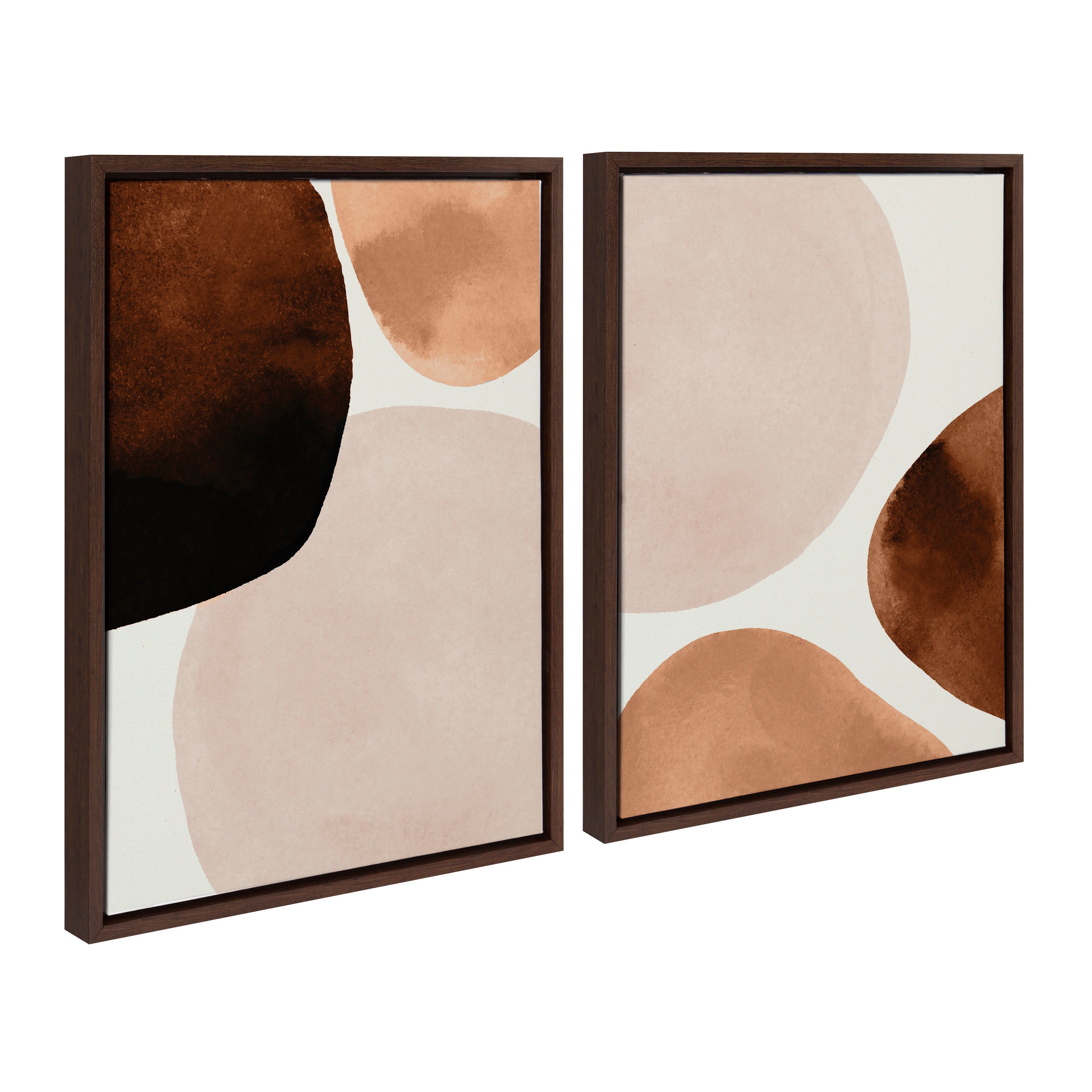 Dialogue I & II Framed Canvas Set