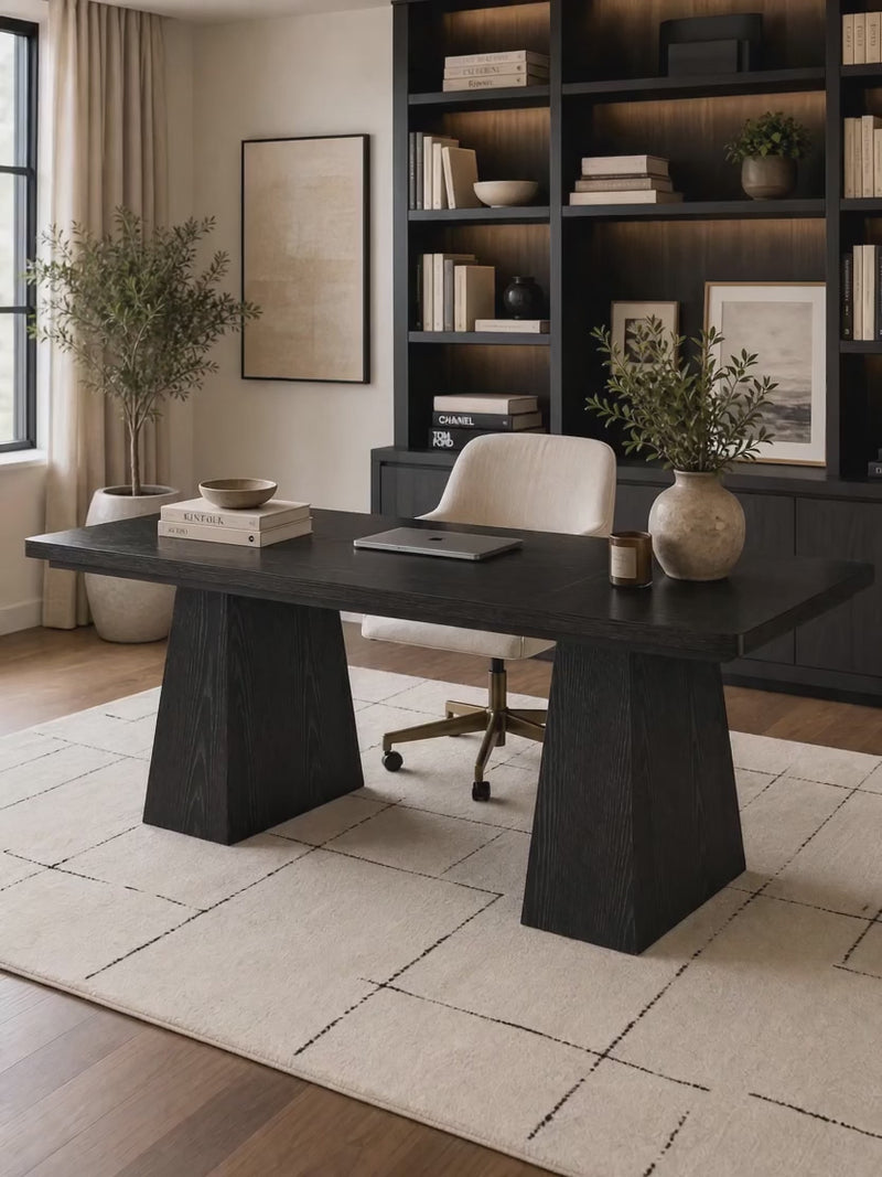 Noir Executive Desk