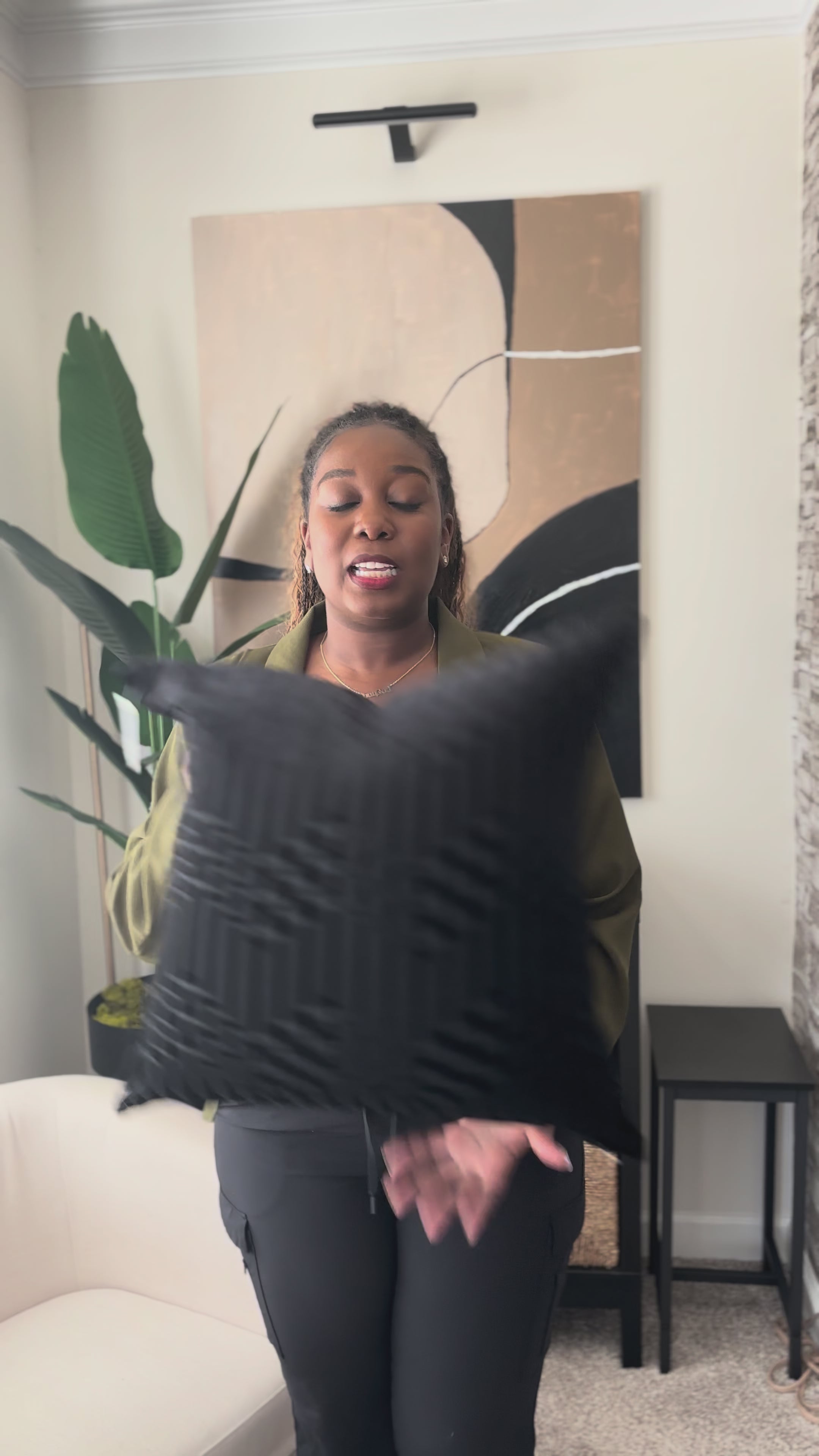 Noir Maze | Luxury Throw Pillow Covers – Brittany Christina Home