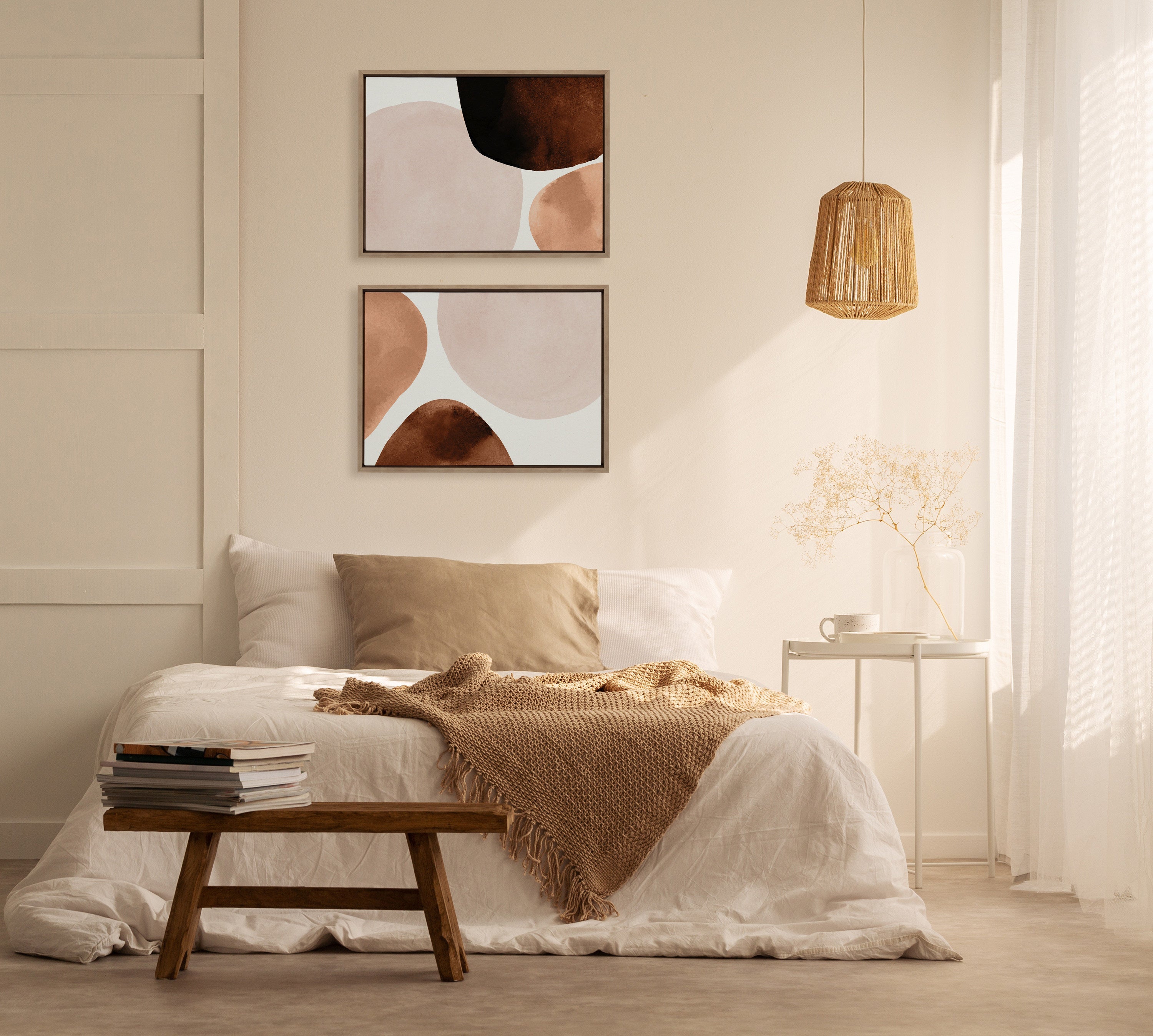 Dialogue I & II Framed Canvas Set