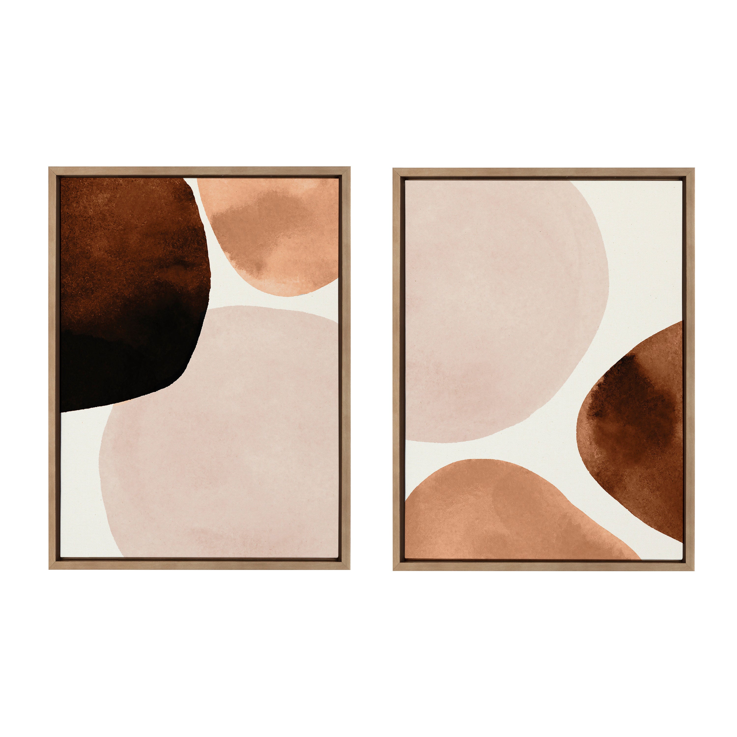 Dialogue I & II Framed Canvas Set